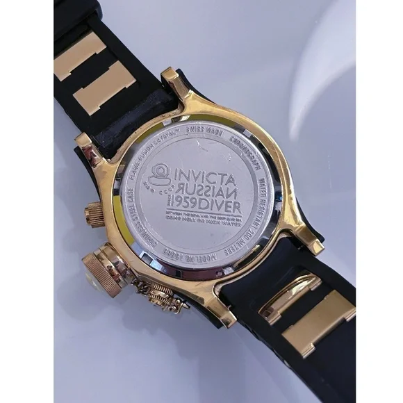 Men's Invicta Model 15565; 1959 Russian Diver Chronograph Watch - Picture 5 of 6